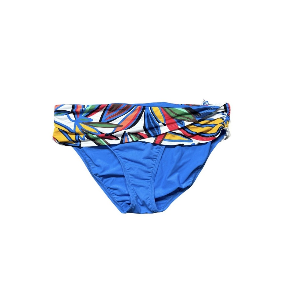 NWT Bleu Rod Beattie Women's Banded Hipster Bikini Swim Bottom Blue Size 12